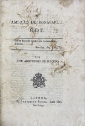 AMBIÇÃO DE BONAPARTE. ODE